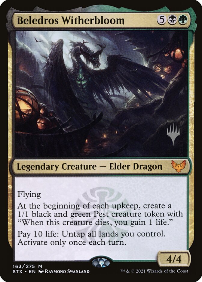 Beledros Witherbloom (Promo Pack) (Strixhaven: School of Mages) - (Foil): Strixhaven: School of Mages Promos