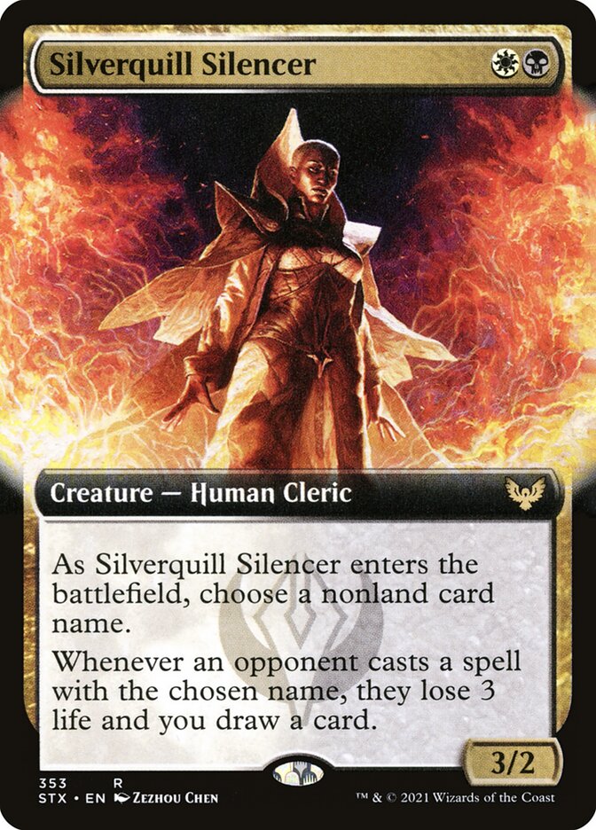 Silverquill Silencer (Extended Art): Strixhaven: School of Mages