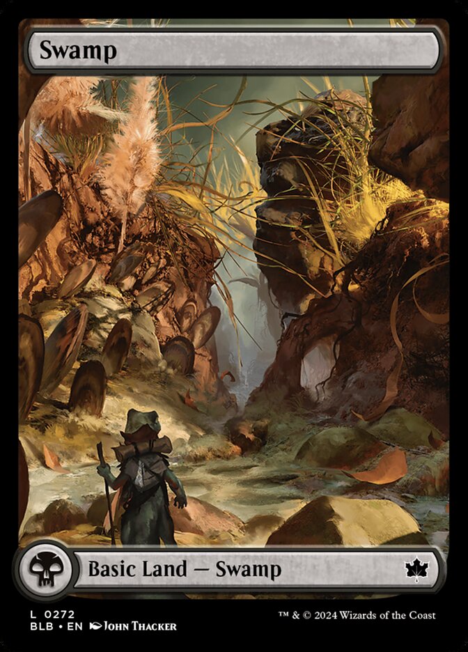Swamp (#272) (Full Art): Bloomburrow