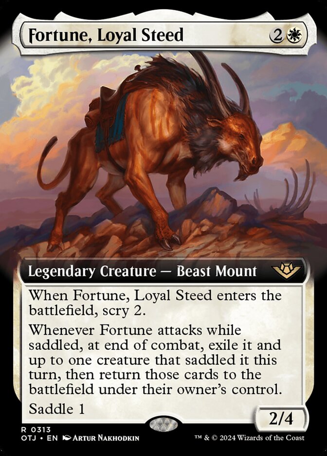 Fortune, Loyal Steed (Extended Art) - (Foil): Outlaws of Thunder Junction
