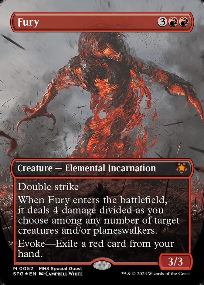 Fury (Borderless) (Textured Foil) - (Foil): Special Guests
