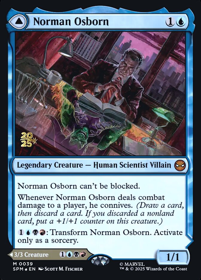 Norman Osborn // Green Goblin (Prerelease) (Marvel's Spider-Man) - (Foil): Marvel's Spider-Man Promos