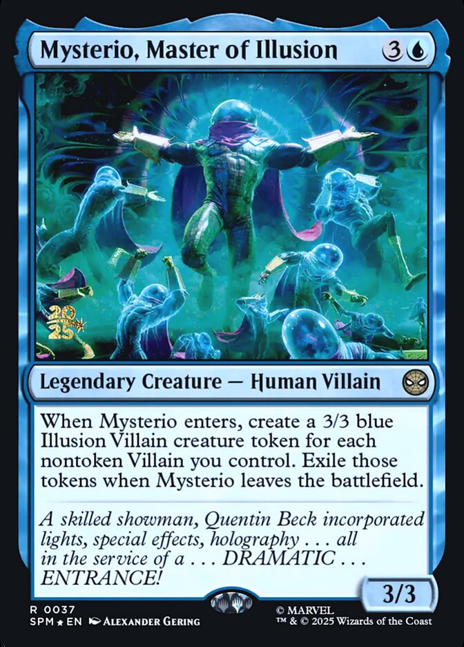 Mysterio, Master of Illusion (Prerelease) (Marvel's Spider-Man) - (Foil): Marvel's Spider-Man Promos