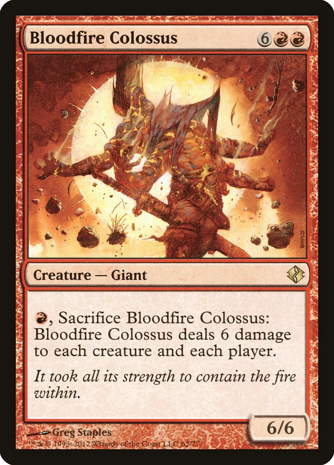 Bloodfire Colossus: Duel Decks: Venser vs. Koth