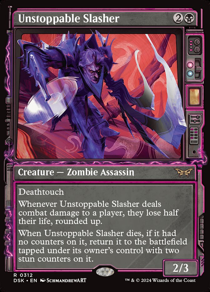 Unstoppable Slasher (Showcase) - (Foil): Duskmourn: House of Horror