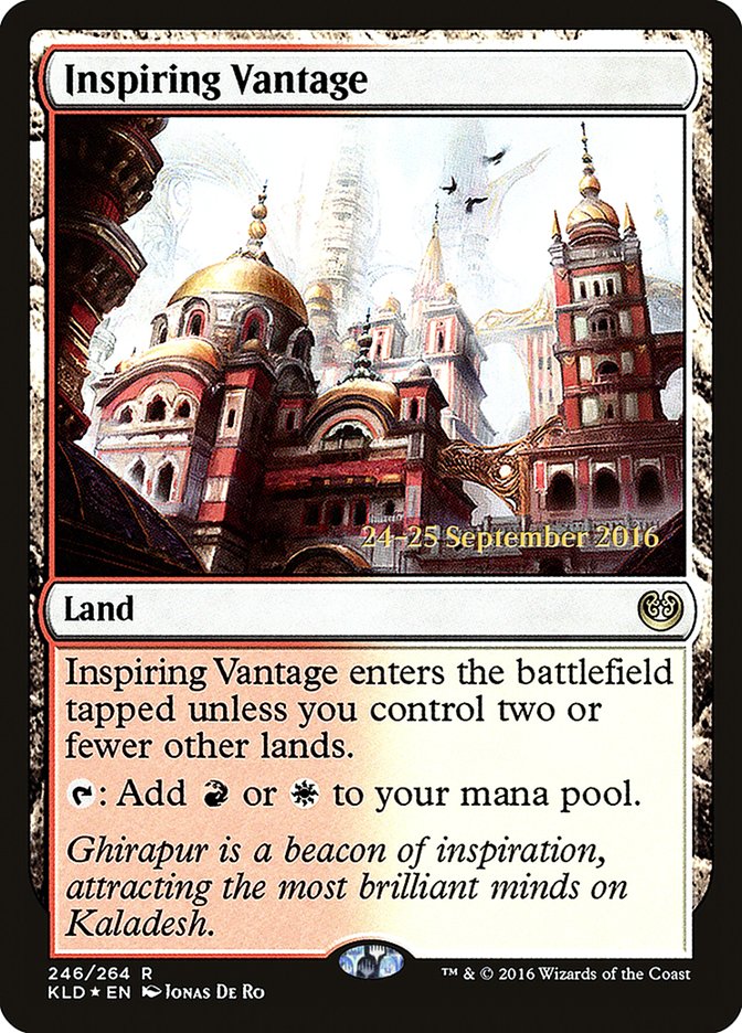 Inspiring Vantage (Prerelease) (Kaladesh) - (Foil): Kaladesh Promos