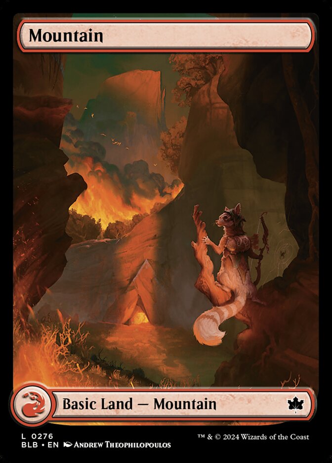 Mountain (#276) (Full Art) - (Foil): Bloomburrow