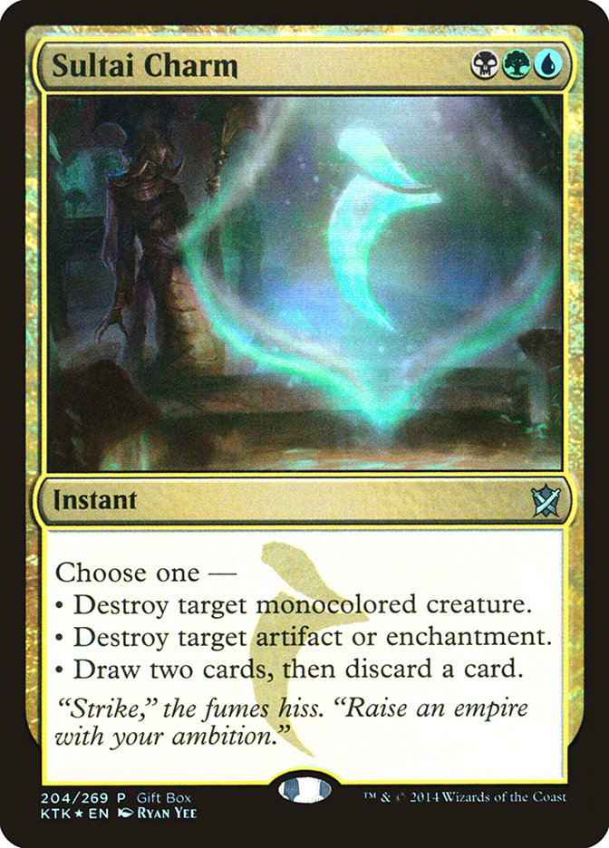 Sultai Charm (Gift Box) - (Foil): Khans of Tarkir Promos
