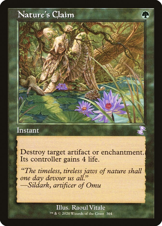 Nature's Claim (Retro Frame) - (Foil): Time Spiral Remastered