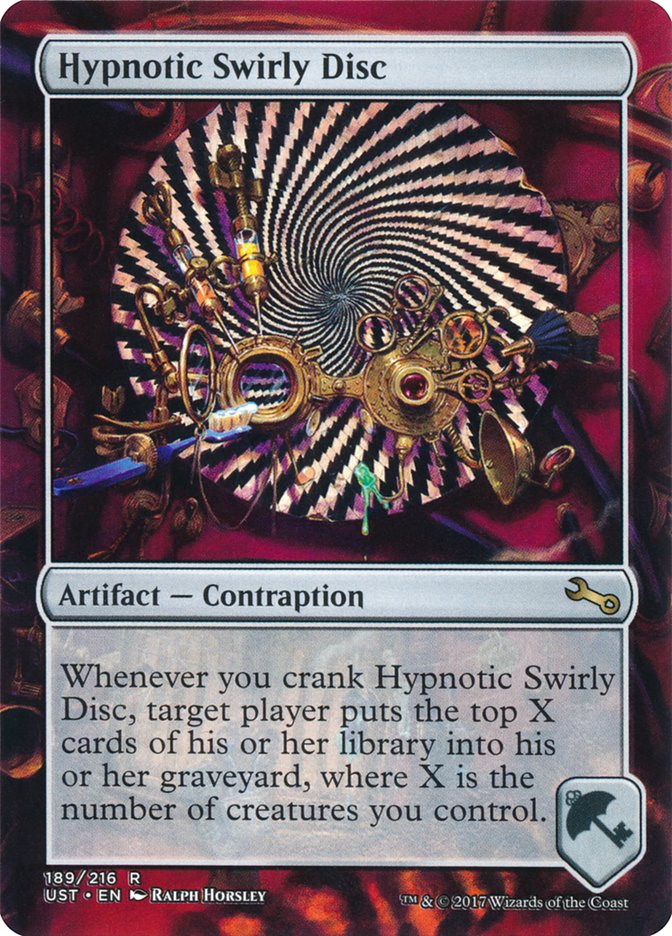 Hypnotic Swirly Disc: Unstable