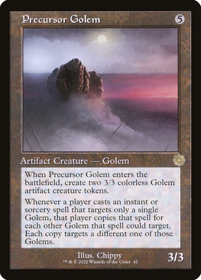 Precursor Golem (#042) (Retro Frame): The Brothers' War Retro Artifacts