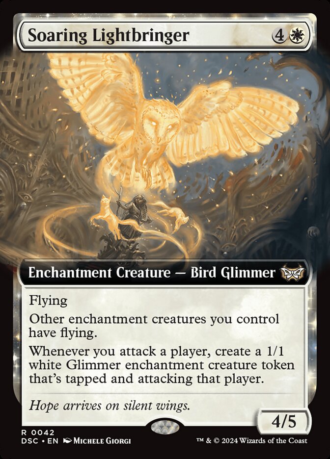 Soaring Lightbringer (Extended Art): Duskmourn: House of Horror Commander