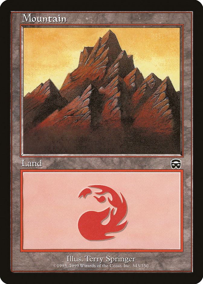 Mountain (#343) - (Foil): Mercadian Masques
