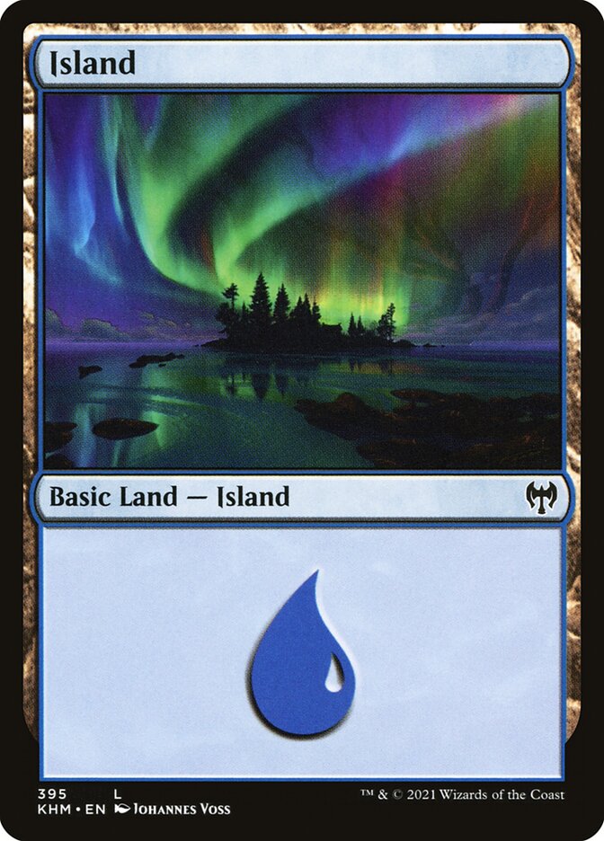 Island (#395) - (Foil): Kaldheim