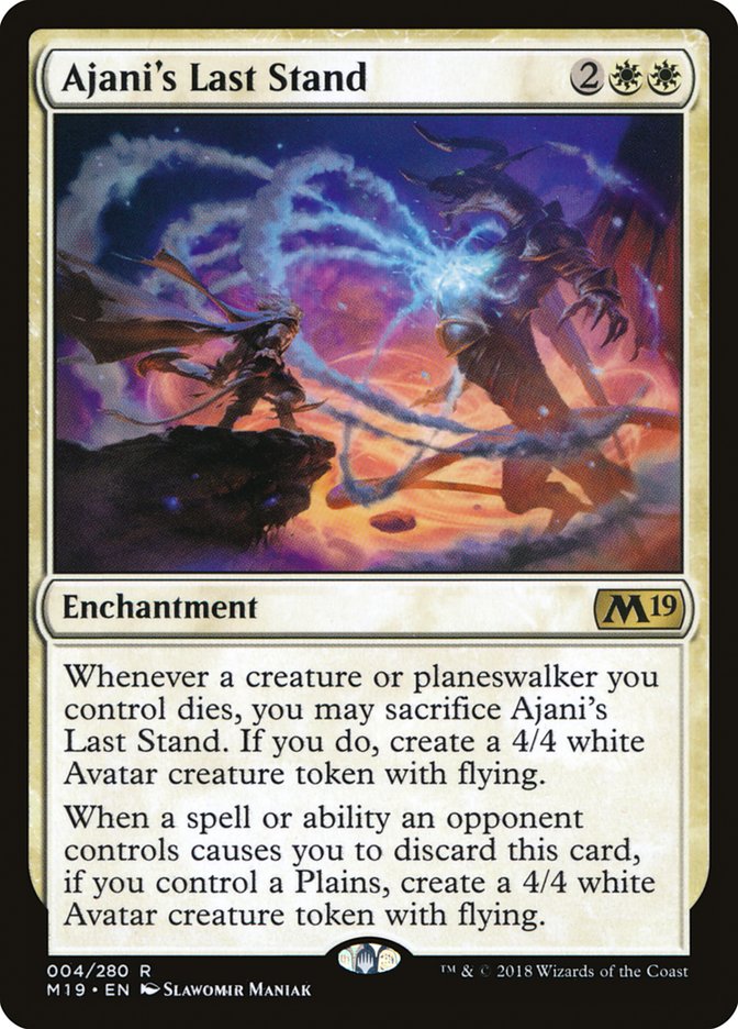 Ajani's Last Stand - (Foil): Core Set 2019