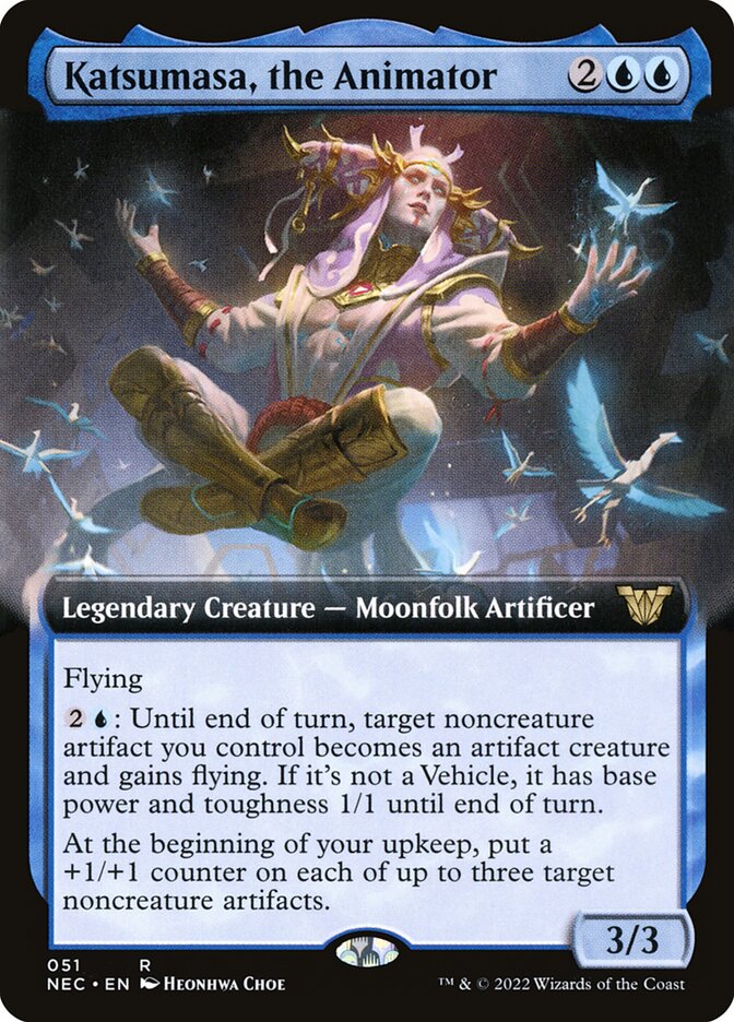 Katsumasa, the Animator (Extended Art): Neon Dynasty Commander