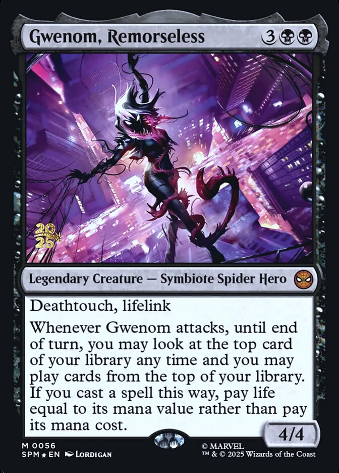 Gwenom, Remorseless (Prerelease) (Marvel's Spider-Man) - (Foil): Marvel's Spider-Man Promos