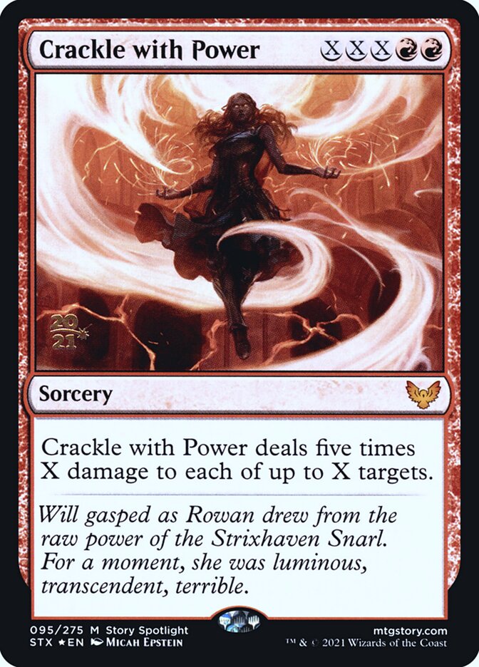 Crackle with Power - (Foil): Strixhaven: School of Mages Promos