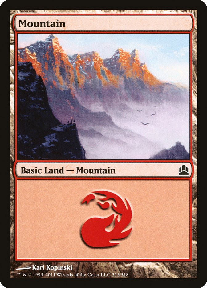 Mountain (#313): Commander 2011
