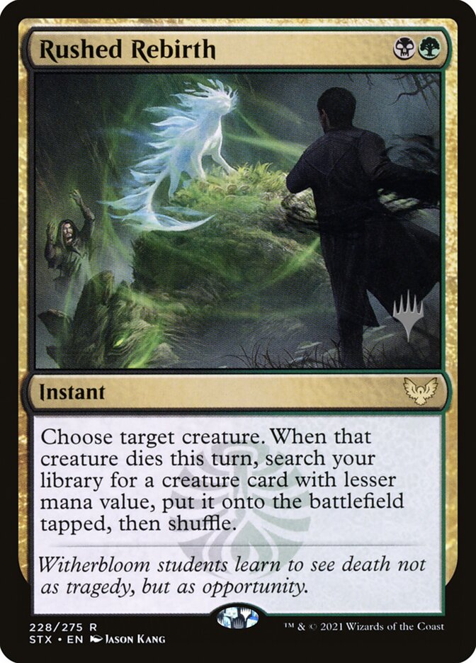 Rushed Rebirth (Promo Pack) (Strixhaven: School of Mages): Strixhaven: School of Mages Promos