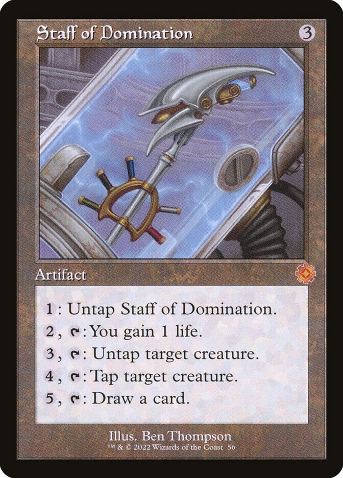 Staff of Domination (#056) (Retro Frame) - (Foil): The Brothers' War Retro Artifacts