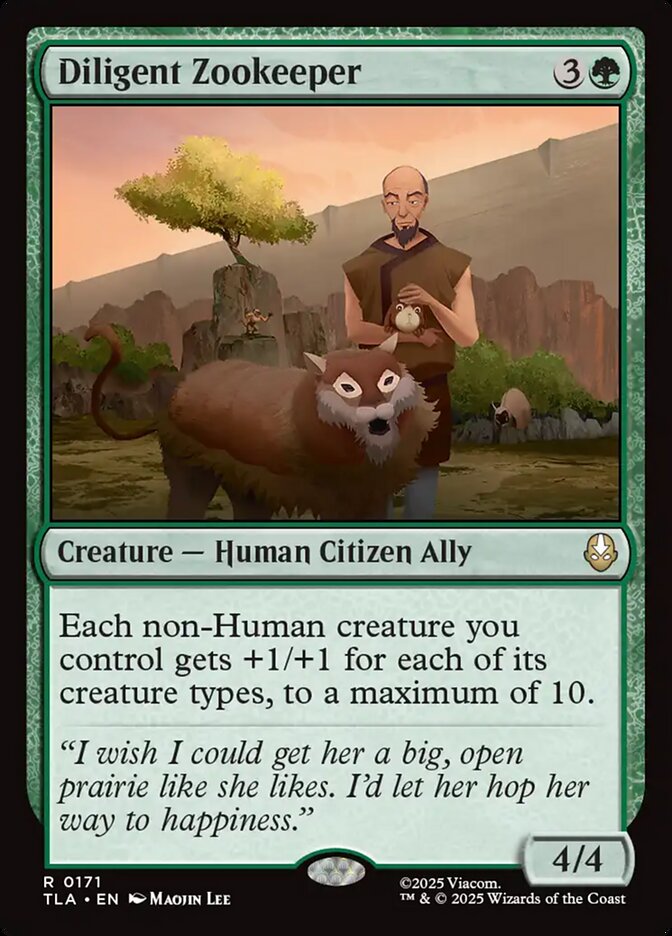 Diligent Zookeeper - (Foil): Avatar: The Last Airbender