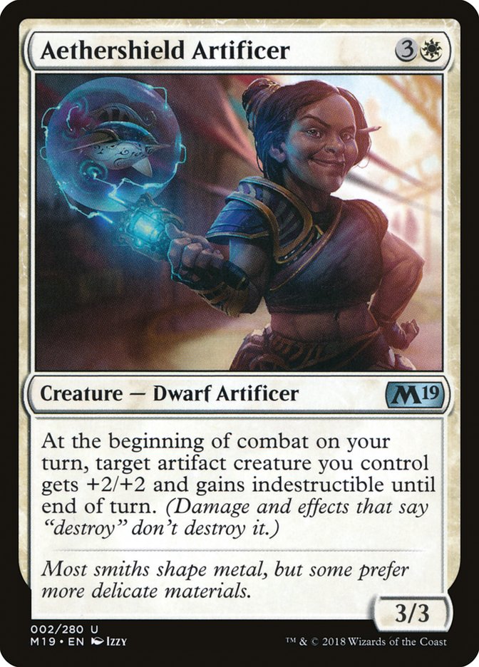 Aethershield Artificer - (Foil): Core Set 2019