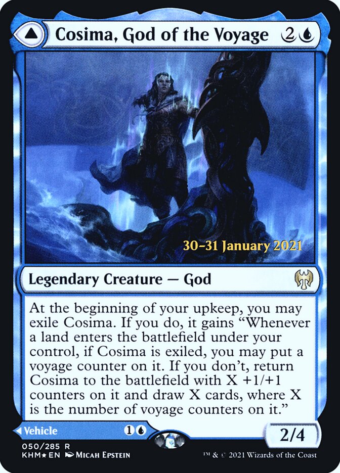 Cosima, God of the Voyage // The Omenkeel - (Foil): Kaldheim Promos