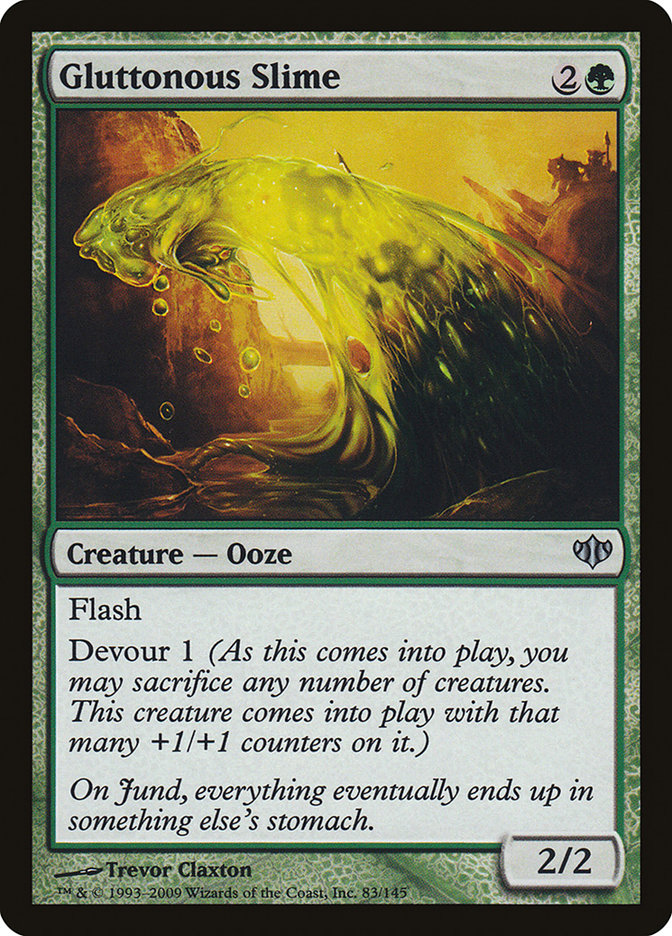 Gluttonous Slime - (Foil): Conflux