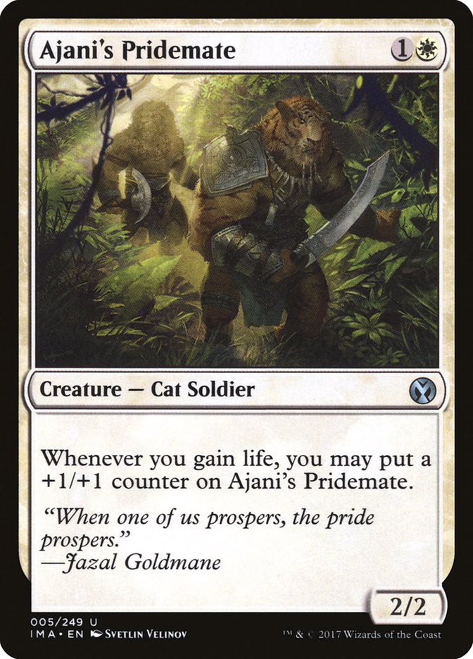 Ajani's Pridemate - (Foil): Iconic Masters