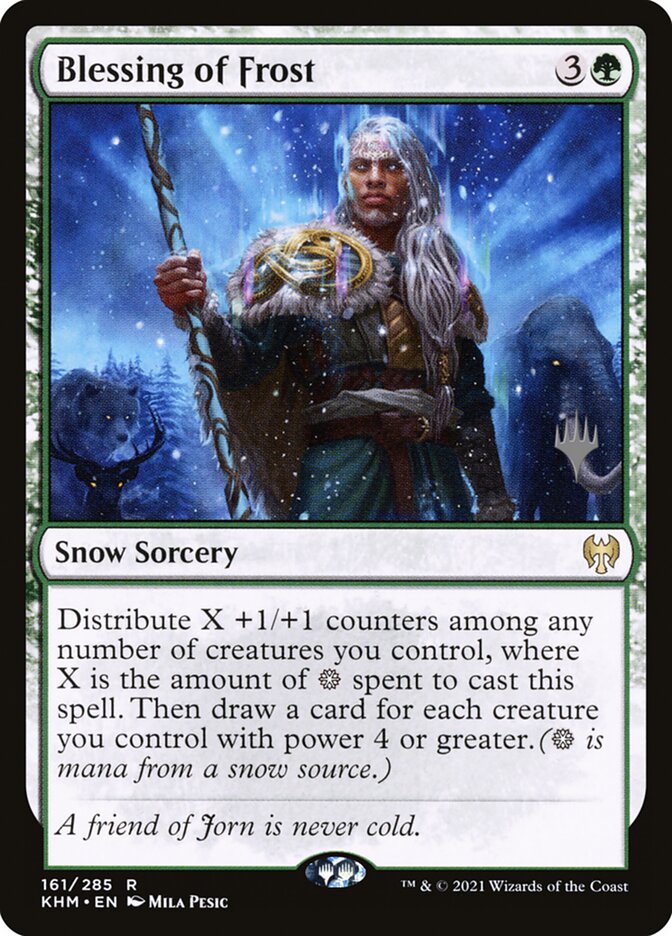 Blessing of Frost (Promo Pack) (Kaldheim) - (Foil): Kaldheim Promos