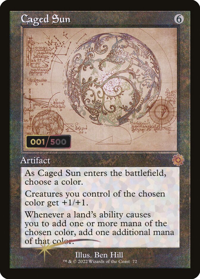 Caged Sun - (Foil): The Brothers' War Retro Artifacts