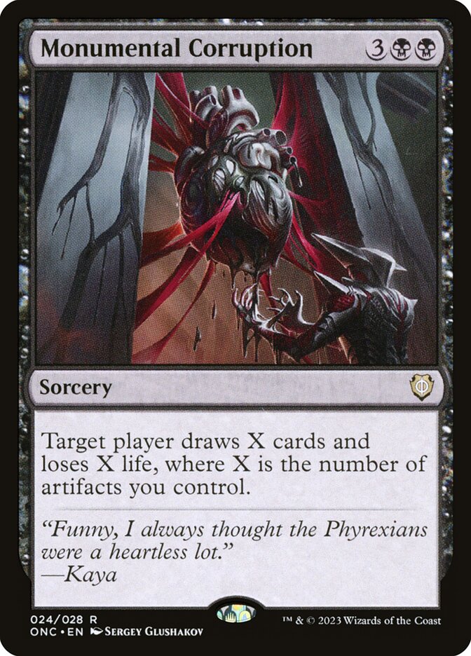 Monumental Corruption - (Foil): Phyrexia: All Will Be One Commander