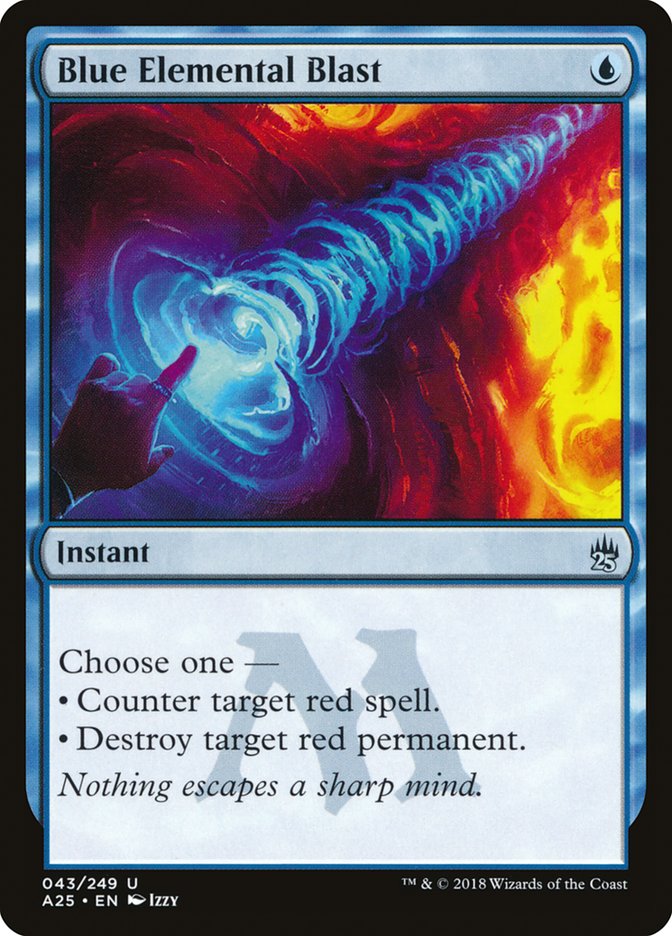 Blue Elemental Blast - (Foil): Masters 25