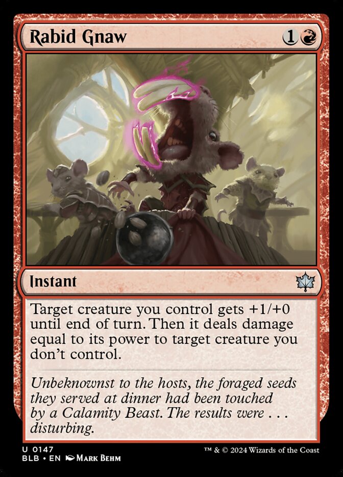 Rabid Gnaw - (Foil): Bloomburrow
