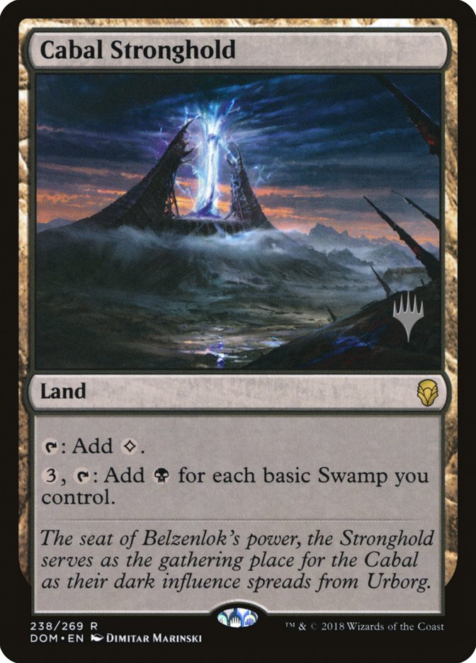 Cabal Stronghold (Promo Pack) (Dominaria) - (Foil): Dominaria Promos