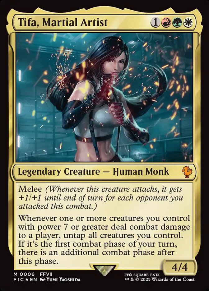 Tifa, Martial Artist - (Foil): Final Fantasy Commander