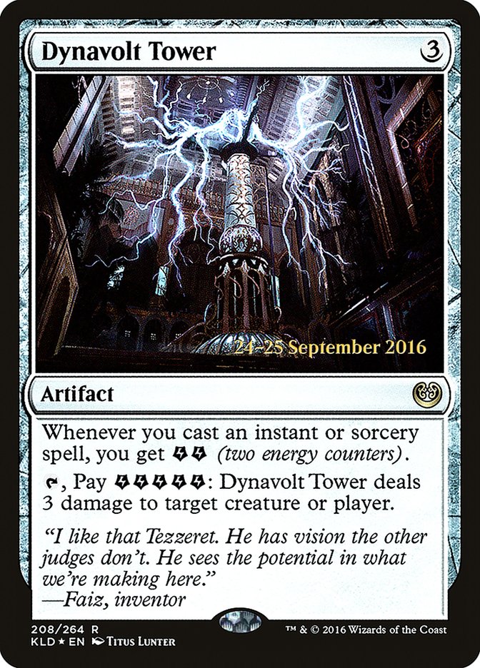 Dynavolt Tower (Prerelease) (Kaladesh) - (Foil): Kaladesh Promos