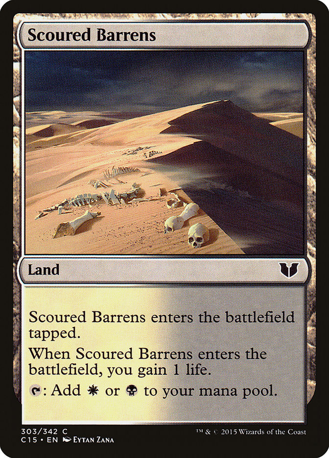 Scoured Barrens: Commander 2015