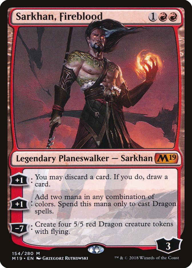 Sarkhan, Fireblood: Core Set 2019