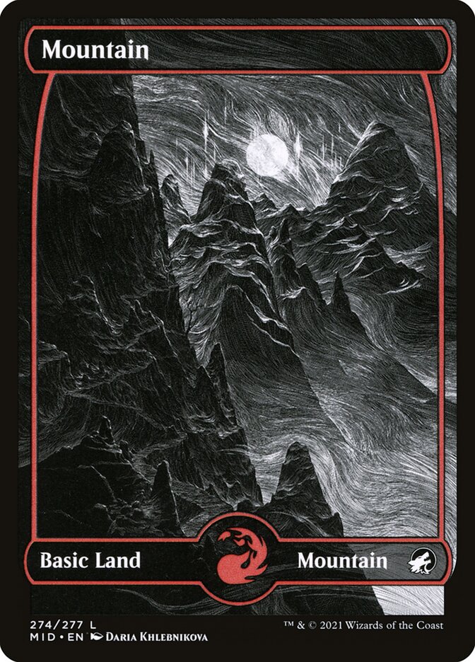 Mountain (#274) (Full Art): Innistrad: Midnight Hunt