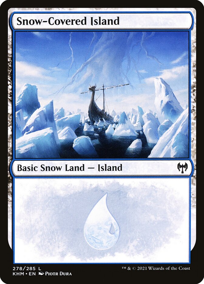 Snow-Covered Island (#278) - (Foil): Kaldheim