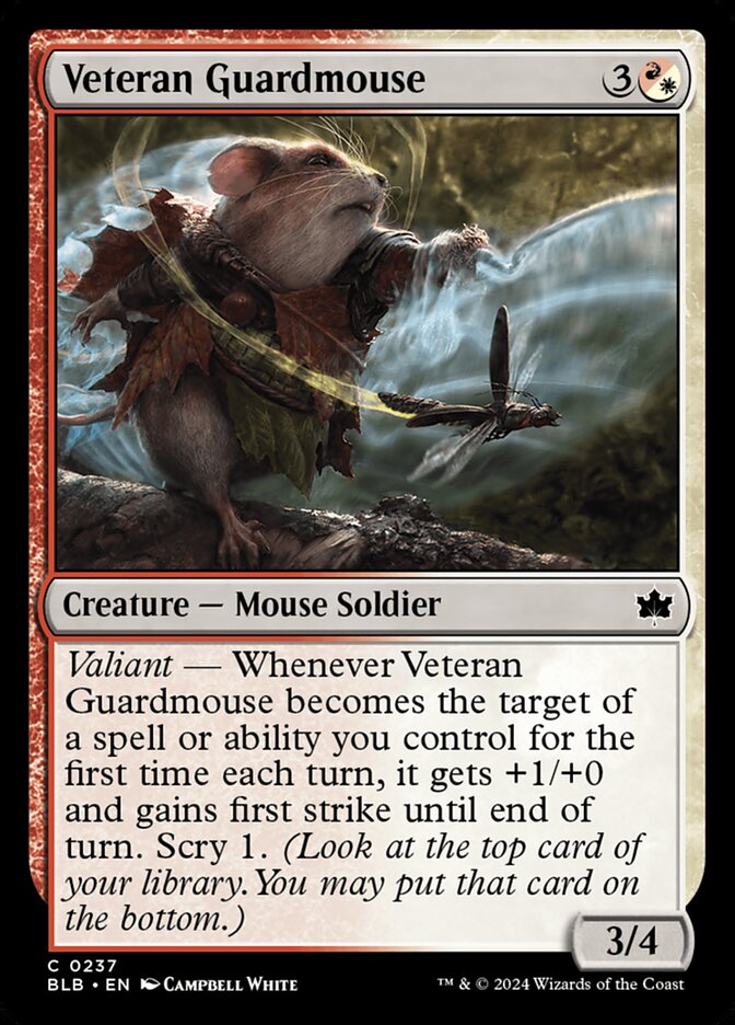 Veteran Guardmouse - (Foil): Bloomburrow