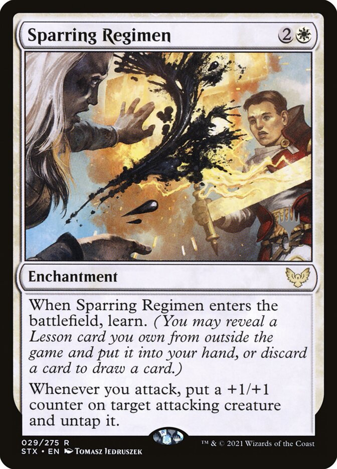 Sparring Regimen - (Foil): Strixhaven: School of Mages Promos