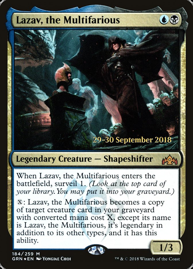 Lazav, the Multifarious (Prerelease) (Guilds of Ravnica) - (Foil): Guilds of Ravnica Promos
