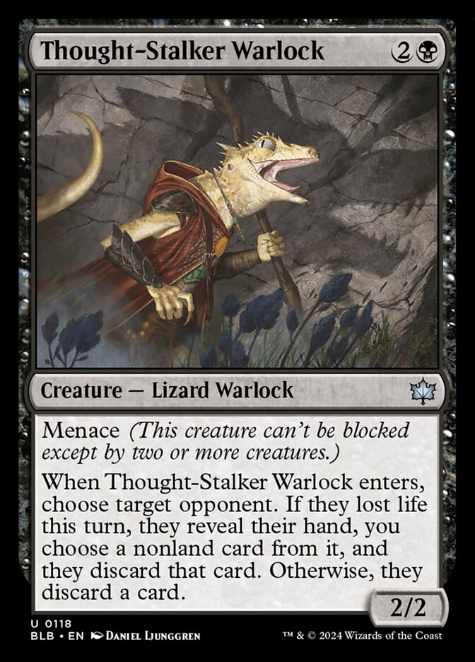 Thought-Stalker Warlock - (Foil): Bloomburrow
