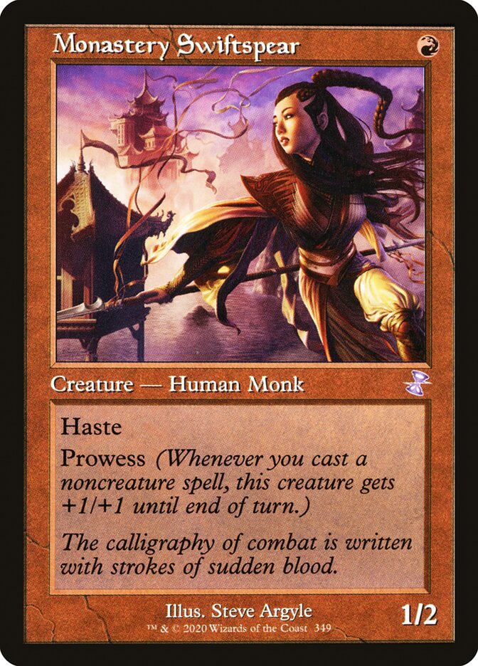 Monastery Swiftspear (Retro Frame) - (Foil): Time Spiral Remastered