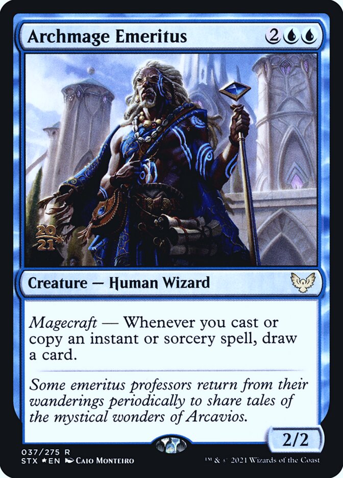 Archmage Emeritus - (Foil): Strixhaven: School of Mages Promos