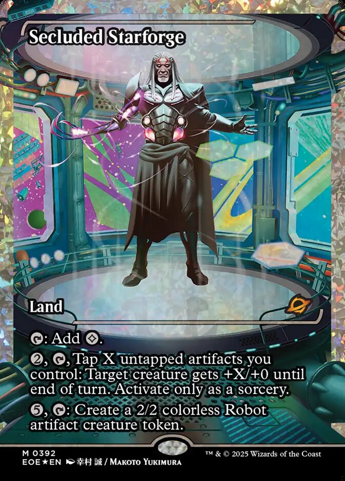 Secluded Starforge (Showcase) (Fracture Foil) - (Foil): Edge of Eternities