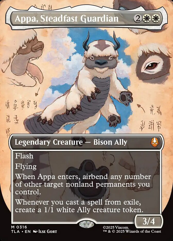 Appa, Steadfast Guardian (Borderless) - (Foil): Avatar: The Last Airbender